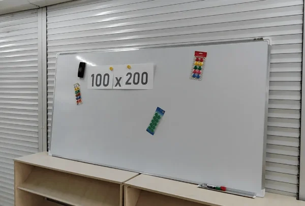 Доска магнитно-маркерная 100х200 настенная, цельная — изображение 4